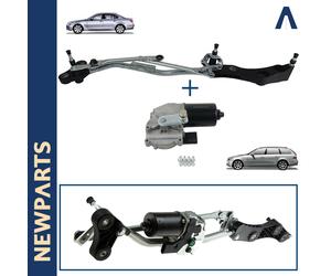 Sistema Completo Tergicristallo Anteriore Linkage + Motore per Serie 5 E60-E61