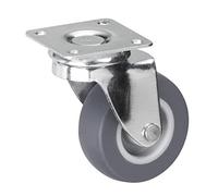 Metafranc 800650 Ruota Girevole Diametro, 42 x 42 mm, in Gomma, Cuscinetto a Scorrimento, Ø 50 mm