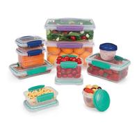 Contenitori per la conservazione degli alimenti Sistema | Contenitori per la preparazione dei pasti con coperchi, scatole per il pranzo, vaschette per spuntini e altro ancora | Impilabili ed ermetici | Senza BPA | 20 pz. (10 contenitori e coperchi)