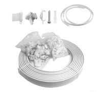 Sistema curvo per tende da soffitto per forme personalizzate, adatto per interni di baia, camper, rimorchi, camper, docce e spazi compatti con kit di hardware