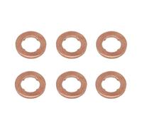 sistema degli iniettori del Adatto Per VW AMAROK ARTEON GOLF PASSAT CADDY POLO VI 2017-2021 6 Pezzi Kit Guarnizione In Rame Per Ugello Iniettore Carburante Iniettore di Carburante(C)