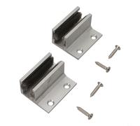 Sistema della ferrovia del pavimento per le porte scorrevoli di vetro Frameless spessore 6mm-14mm con l'attenuazione integrata del rumore della peluche