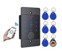 Sistema di accesso MATHFEL Smart Lock con impronta digitale e RFID - Serratura elettronica per porta d'ingresso, IP66, codice e transponder, serratura elettrica per esterni, serratura automatica