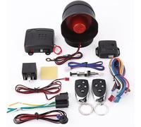Sistema di Allarme Auto Universale, Kit Completo con 2 Telecomandi, Sirena e Sensore di Movimento, Chiusura Centralizzata