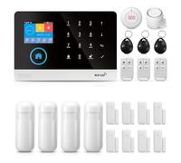 Sistema di allarme di sicurezza domestica WiFi, kit di allarme domestico wireless GSM con sirena, sensore di movimento PIR, telecomandi, sensore finestra/porta, supporto per 2G SMS Push (21 PACK)