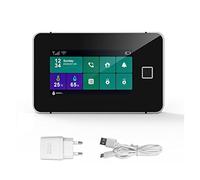 Sistema di allarme di sicurezza, G60 Tuya WiFi GSM Sicurezza di temperatura Visualizza app for armamento delle impronte digitali Kit allarme wireless(A)