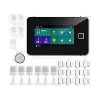 Sistema di allarme di sicurezza, G60 Tuya WiFi GSM Sicurezza di temperatura Visualizza app for armamento delle impronte digitali Kit allarme wireless(K)