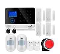 Sistema di allarme domestico, Wireless Tuya APP SIM GSM Home RFID Antifurto LCD Touch Tastiera GSM Kit sensore di allarme(W2B Bundle 10)