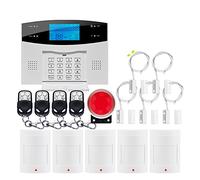 Sistema di allarme domestico, Wireless Wire GSM di allarme di sicurezza domestica con sensore di movimento Rilevatore di fumo for Tuya APP Funziona(G2BWD)