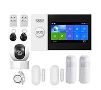 Sistema di allarme, PG107 Kit di allarme sicurezza Tuya Controllo app con telecamera IP Rilevatore movimento quadrante automatico Allarme intelligente for la casa(A)