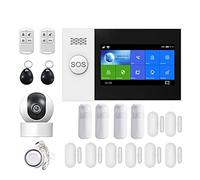 Sistema di allarme, PG107 Kit di allarme sicurezza Tuya Controllo app con telecamera IP Rilevatore movimento quadrante automatico Allarme intelligente for la casa(D)