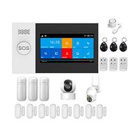 Sistema di Allarme, Tuya GSM Alarm 4G Wireless antifurto for casa d'affari Allarmi Touch Screen APP mobile Telecomando Smart Home Siren(P)