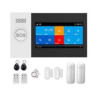 Sistema di Allarme, Tuya GSM Alarm 4G Wireless antifurto for casa d'affari Allarmi Touch Screen APP mobile Telecomando Smart Home Siren(C)