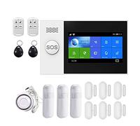 Sistema di Allarme, Tuya Smart Alarm di sicurezza domestica con sensore movimento Sensore porta Rfid Card Kit allarme wireless(D)