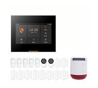 Sistema di Allarme, Tuya Smart Wireless GSM di allarme sicurezza domestica con sirena solare esterna compatibile(Ost-Customize Set)