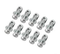 Sistema di ancoraggio cavo, 10 set di dadi e viti di espansione progettati per fornire un forte supporto in strutture poco profonde come pareti (6 x 25 mm)