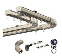Sistema di binari da soffitto adjuble, guida flessibile per divisori dritti e a baia, facile da inserire e personalizzabile, soluzione ideale per la decorazione della casa