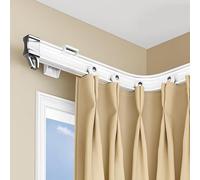 Sistema di binari da soffitto per divisori e docce, regolabile, facile da installare, design flessibile montato dall'alto per una separazione dello spazio senza soluzione di continuità