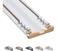 Sistema di binari da soffitto regolabile e resistente, divisorio scorrevole da 1 a 4,2 m, per camera da letto, soggiorno, ospedale, aste bianche per una gestione versatile dello spazio