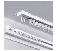 Sistema di binari per montaggio a soffitto e parete, ultra sottile, 1,6 m, autoadesivo, facile da installare, per decorare il soggiorno e la camera da letto