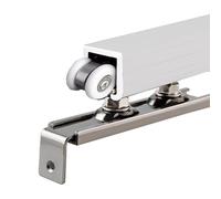 Sistema di binari per porta scorrevole resistente, kit a binario singolo per armadio, porte a scomparsa in camera da letto, ufficio, cucina, soluzione bifold personalizzabile