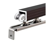 Sistema di binari per porta scorrevole resistente, kit a binario singolo per armadio, porte a scomparsa in camera da letto, ufficio, cucina, soluzione bifold personalizzabile