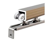 Sistema di binari per porta scorrevole resistente, kit a binario singolo per armadio, porte a scomparsa in camera da letto, ufficio, cucina, soluzione bifold personalizzabile