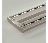 Sistema di binari per tende da soffitto a doppia fila resistente, montaggio a soffitto per tende scorrevoli perfette per decorare casa e ufficio e facile installazione