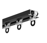Sistema di binari per Tende da soffitto da 9,8 Piedi, Resistente, divisorio Scorrevole Regolabile con rulli e Accessori, Ideale per Tende, cubicoli per Ufficio e divisori per la Privacy - Ne