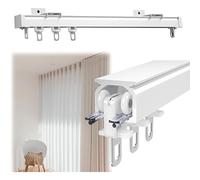 Sistema di binari per tende da soffitto in alluminio, per divisori e finestre a golfo, durevole asta di traversa per montaggio superiore/laterale con design scorrevole