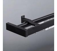 Sistema di binari per Tende Doppie Regolabili da 3,9 m - Eleganti aste divisorie Nere per Soggiorno e Camera da Letto - Soluzione Facile da installare, Versatile ed Elegante per Il trattamen