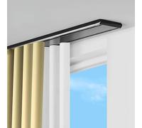 Sistema di binari per tende doppie resistenti, 3 m, senza rumore, a 2 strati, per divisori e tende, colore nero, perfetto per decorare soggiorno e camera da letto