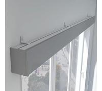 Sistema di binari per tende in metallo 3 in 1 - Montaggio a parete e soffitto per finestre personalizzabili in soggiorno o camera da letto - Soluzione versatile ed elegante