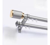 Sistema di binari per tende resistente, 280 cm, montaggio a parete, doppia guida per divisorio, asta versatile per tenda bianca per uno scorrimento fluido e una facile installazione