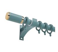 Sistema di binari per tende silenzioso e resistente, 70-300 cm, montaggio laterale per divisori, soggiorno e camera da letto, rullo per tende a scorrimento facile (blu)
