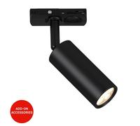 BRILONER - Faretto LED per sistema a binario, dimmerabile, orientabile, accessorio, tracklight, spot LED, faretto da soffitto, lampade, plafoniera, 40x100mm (LxA), nero