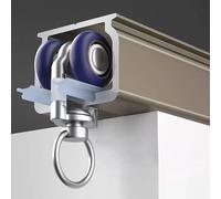 Sistema di binari scorrevoli per tende, lunghezza regolabile da 1 m a 15 m, include guide e raccordi, ideale per terrazze, baie e fronti - Soluzione per montaggio a parete per una facile installazione