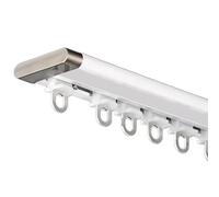 Sistema di binari ultra sottile, per montaggio a soffitto, asta singola, versatile, per soggiorno/camera da letto, bianco, lunghezza 2 metri