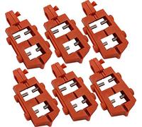Sistema di Bloccaggio Con Interruttore Automatico a Clip da 120 V, Tensione 120 V, 30.23mm x 54.36mm x 8.38mm, Rosso, Confezione da 6