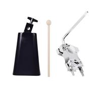 Sistema di bloccaggio del tamburo, resistente alla corrosione, adatto per una tenuta stabile della campanella. Include set di campane di mucca e morsetto di sospensione per tamburo