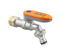 Sistema di blocco del rubinetto - Valvola dell'acqua combinata, dispositivo di sicurezza in ottone per esterni, protezioni per rubinetti da giardino, accessorio per irrigazione anti-manomissione con