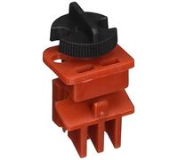 Sistema di Blocco Interruttore Multipolare Universale, 31.75mm x 26.67mm x 57.15mm, Rosso, Confezione da 6