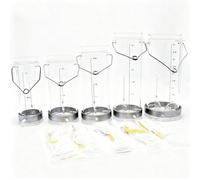 Sistema di Campionamento dell'Acqua con Contrappeso,Campionatori da Laboratorio in Plastica,Becher a Pendolo per La Raccolta di Campioni di qualità dell'Acqua,5L