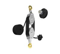 Sistema di Carrucole per Paranco A Fune, Paranco e Blocco di Puleggia da 4400 Libbre, Rapporto di Potenza di Sollevamento 8:1, 65 Piedi, Blocco di