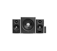 Edifier S355DB 2.1 Sistema di altoparlanti Hi-Res - 150W RMS, 5.8GHz Wireless Subwoofer, HDMI eARC, LDAC Bluetooth 6.0, USB-C, Ottico, Coassiale, Tri-Amp DSP, Premium Design (Nero)
