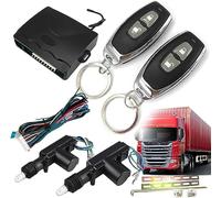 Sistema di chiusura centralizzata di alimentazione 24 V CC, sistema di ingresso senza chiave per veicolo con telecomando automatico per camion 2 porte, kit di serratura della porta di ricambio