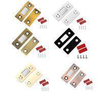 Sistema di chiusura magnetica per porte, 4 set di serrature invisibili per cassettiere e armadi con prestazioni affidabili (argento)