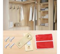 Sistema di chiusura magnetico invisibile per porte, perfetto per armadi e cassettiere, colore: nero