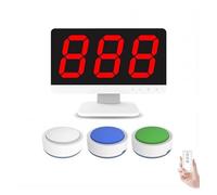 Sistema di cicalino risposta al gioco con modalità multiple, sistema quiz wireless 10 cicalini e monitor, distanza effettiva 100 metri, for concorsi scolastici sulle feste (3 groups)