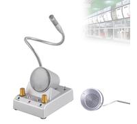 Sistema di citofono per altoparlanti da finestra, microfono di intercomunicazione a doppia via, suono chiaro e forte/effetto di chiamata bidirezionale è buono, per banca/ufficio/ospedale